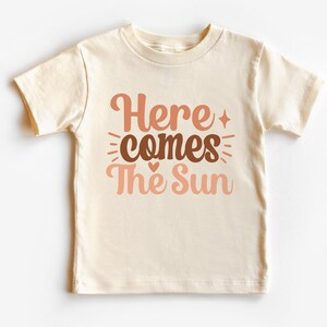 Cute Here Comes the Sun Onesie® , Here Comes the Sun Toddler Shirt, Boho Kids Shirt,  Inspired Kids Shirt by Kidztee