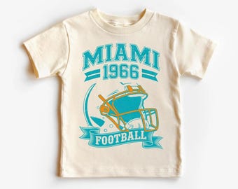 Miami Vintage Football Shirt or Sweatshirt | Kids and Adults Retro Game Day Tee