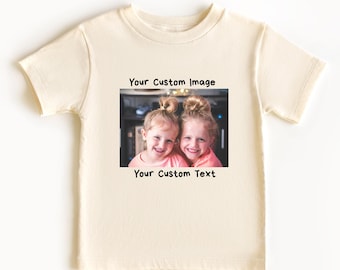 Custom Kids T-Shirt: Upload Your Image & Text, Personalized Tee