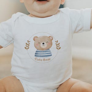Cute Bear Shirt, Teddy Bear Kids Shirt, Bear Baby Shirts, Teddy Bear Tee, Cute Bear Youth Tee, Little Bear Shirt, Bear First Birthday Shirts image 3
