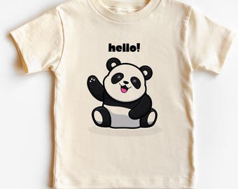 Hello Panda Shirt, Panda Lover Shirt, Panda Birthday Shirt, Animal Lover Shirt, Animal Lover Gift, Funny Animal Shirt by Kidztee
