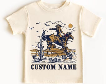 Custom Rodeo Kids Shirt – Personalized Western Name Tee