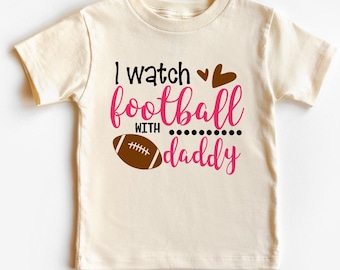 Football with Daddy Toddler Shirt - Rugby Lover Gift