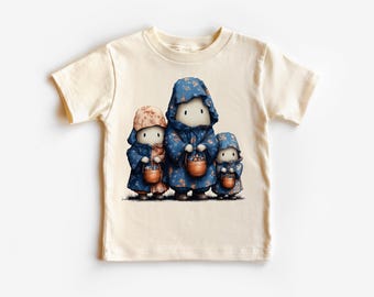 Kids Halloween Ghost Family T-Shirt – Cute Trick or Treat Fall Tee – Toddler & Youth Spooky Shirt