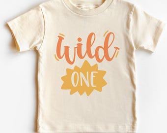 Wild One 1st Birthday Shirt: Retro Boho Kids Tee