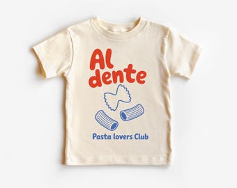 Al Dente Kids T-Shirt: Funny Pasta Pun Tee - Italian Food