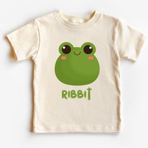 Ribbit Shirts , Frog T-Shirt, Quirky Animal Graphics Tee, Funny Frog T shirt, offensive T shirt, Cute Frog tee, Frog Lovers Gift by Kidztee