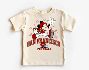 Kids San Francisco Football Mickey T-Shirt – Cute Game Day Top for Little Fans