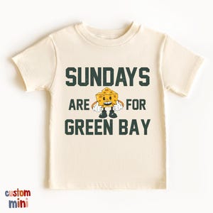 Sundays Are For Green Bay Kids T-Shirt & Sweatshirt | Game Day Youth Apparel | Football Fan Shirt