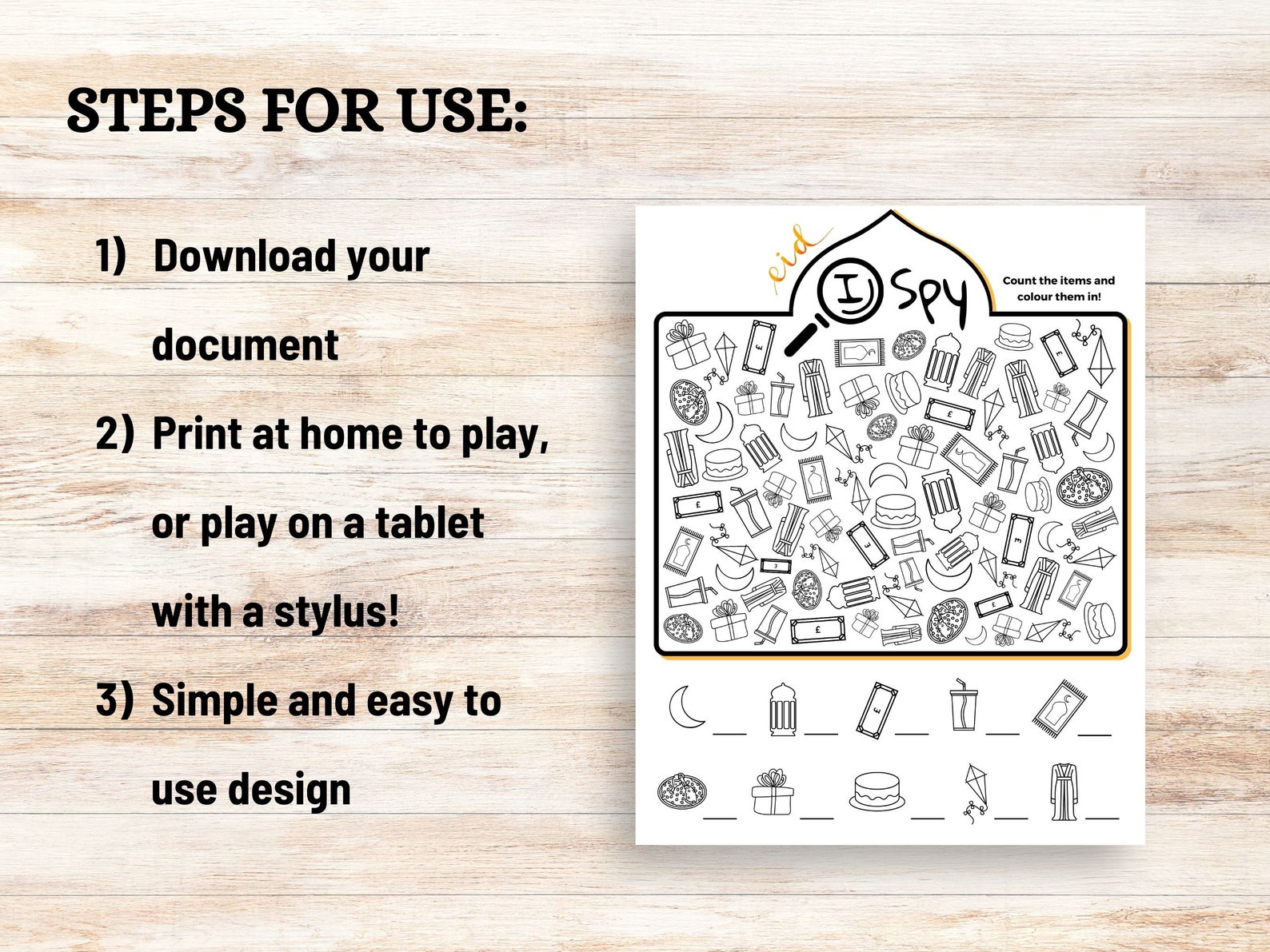 I-spy Eid Game Printable Eid 'I Spy' Games Children's Eid Games Eid ...