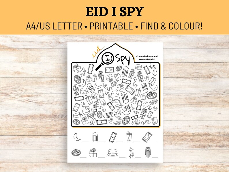 I-spy Eid Game Printable Eid 'I Spy' Games Children's Eid Games Eid ...