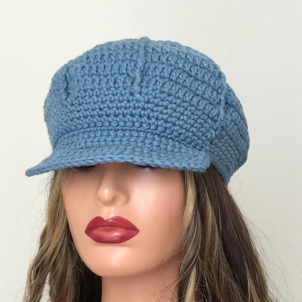 Newsboy cap Crochet. With Birm women hat new boy hat. A 103