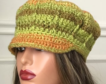 Newsboy cap Crochet hat Women hat Newsboy hat A 80