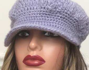 Newsboy cap Crochet. With Birm women hat new boy hat. A 110