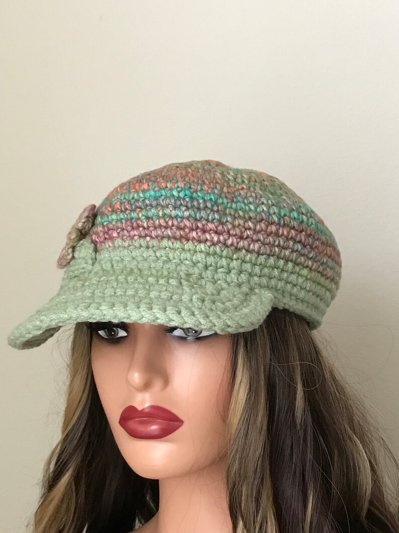 Chunky Crochet Baseball Cap , Crochet Baseball Hat , Crochet Baseball Cap With Brim A 94 Etsy