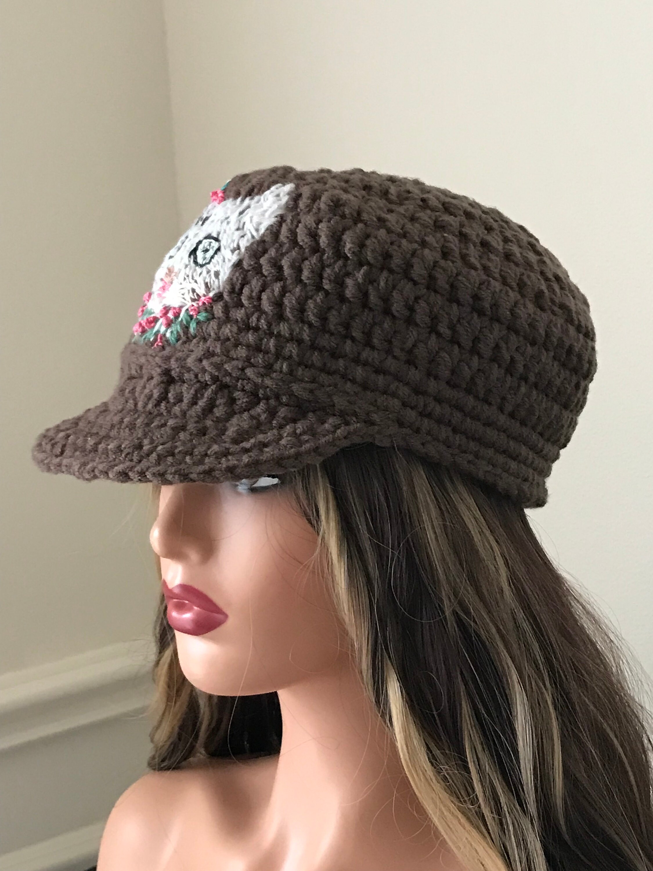 Chunky Crochet Baseball Cap , Crochet Baseball Hat , Crochet Baseball