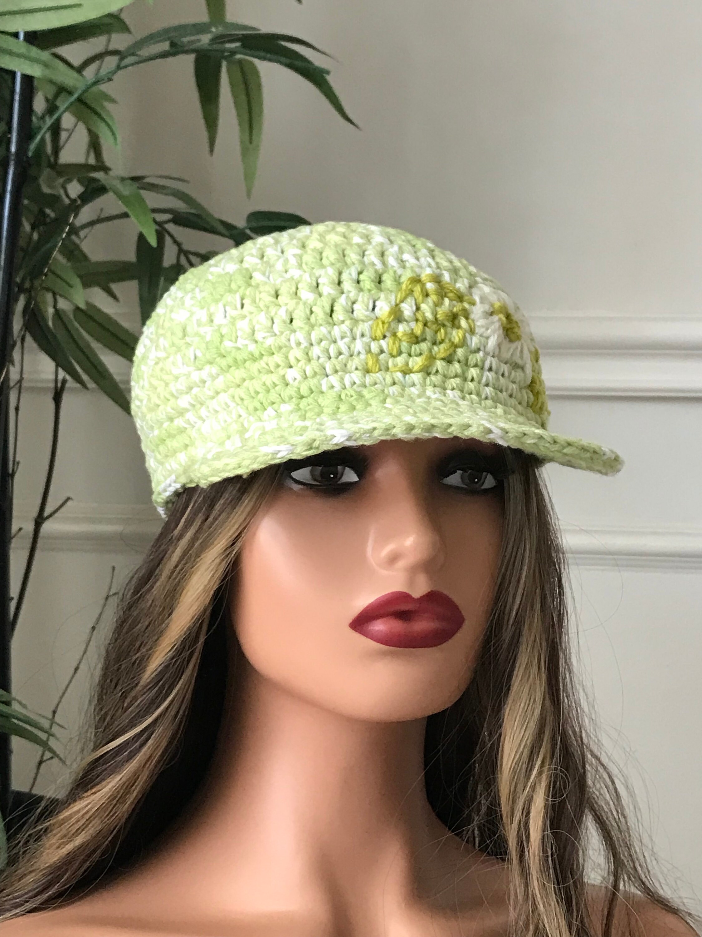 Crochet Baseball Cap Hat. Crochet Women Hat. Crochet Gift Hat , Chunky