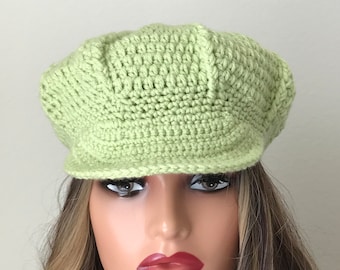 Newsboy cap Crochet With Birm women hat new boy hat. A 102
