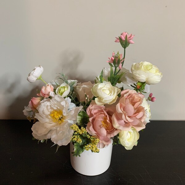 Silk Flower Arrangement Etsy