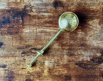 Gold Stainless Steel Tea Infuser, Loose Leaf Tea Steeper