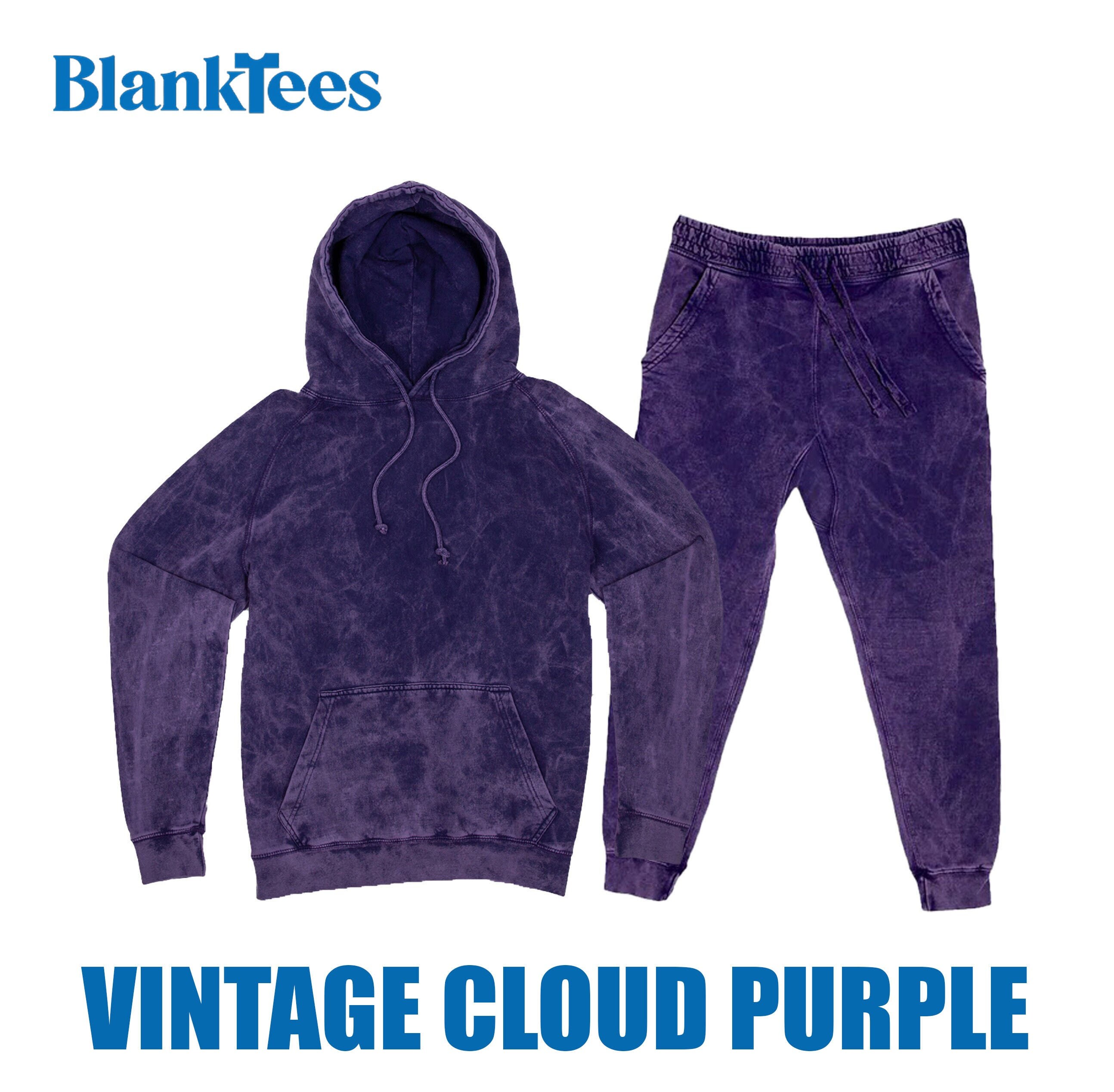 Vintage Wash Cloud Purple Hoodie and Joggers SET OF 2 Mix u0026 - Etsy