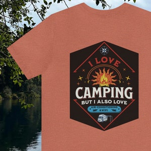 Camper van shirt, camper van teeshirt, camping t-shirt, glamping tee, RV shirt, gift for outdoor enthusiast, shirt retirement gift, travel
