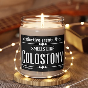Colostomy Funny Nurse candle, Smells like poop, Adult Humor, Sassy gift, Funny Candle, Unique candles Funny Gift, Snarky Candle, Internist