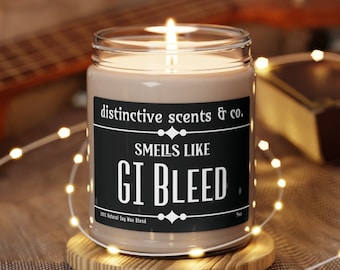 GI Bleed candle, Nurse humor, Nursing student gift, Smells like,Adult Humor, Sassy  Funny Candle,  Snarky Candle, Internist gift, Preceptor