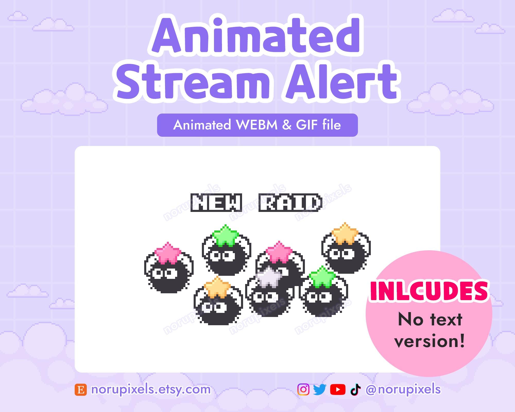 Soot Sprite Raid Stream Alert | Pixel Animated Twitch Alerts Cute Soot ...