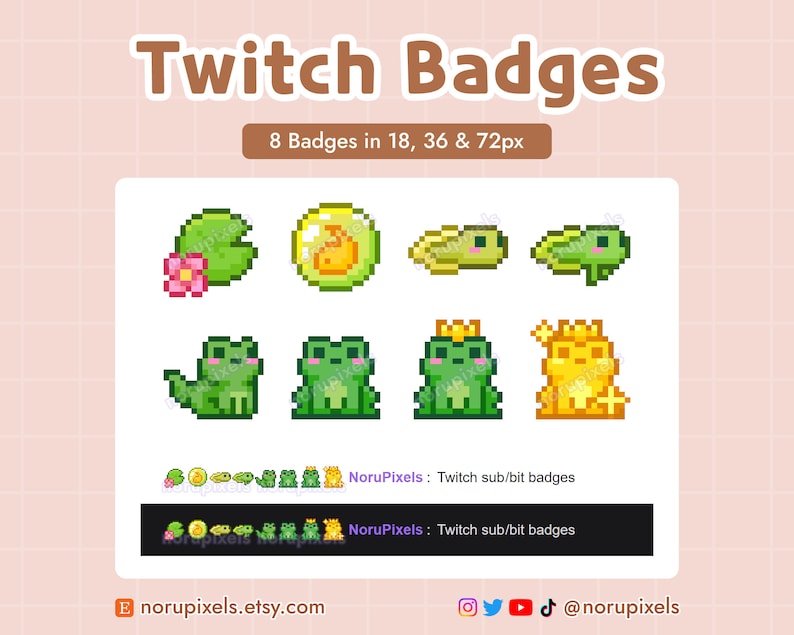 Cozy Frog Desk Twitch Stream Overlay Package | Cute Frog Animated stream screens, Badges, Panels | Vtuber Friendly