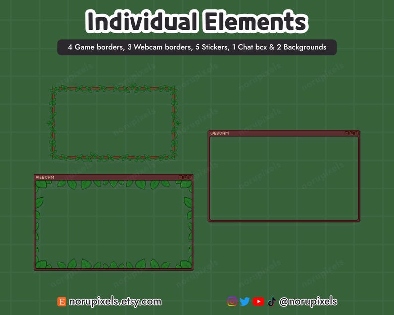 Superposiciones de Tiktok Live de Forest Soot / Superposiciones de transmisión de Tiktok Kawaii Cozy / Superposición vertical para OBS Tiktok Live imagen 5