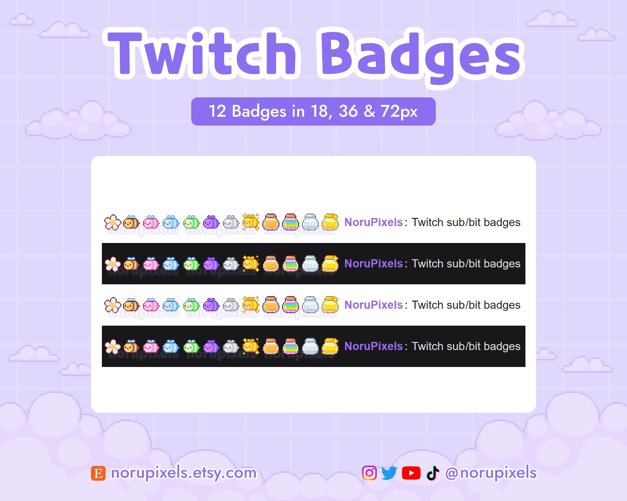 12 Pixel Bee Twitch Sub Badges | Bee Bit Badges | Premade Badges for ...