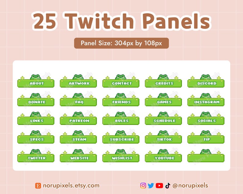 Cozy Frog Desk Twitch Stream Overlay Package | Cute Frog Animated stream screens, Badges, Panels | Vtuber Friendly