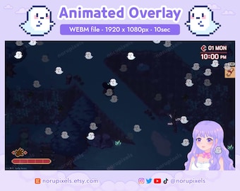 Ghost Raid Full Screen Stream Decoration | Halloween Twitch Stream Overlays