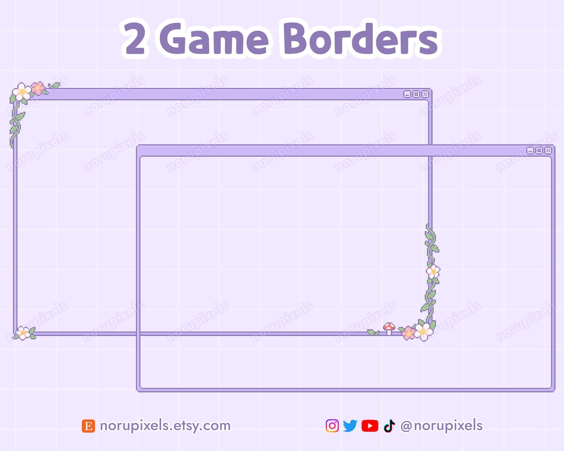 Lavender Cottagecore Stream Overlay Set for Twitch | Forest Aesthetic ...