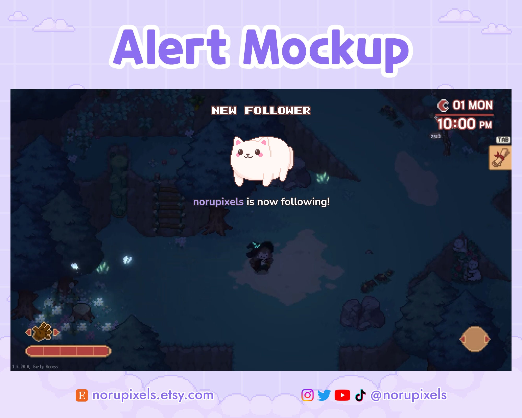 Animated White Cat Twitch Stream Alerts Pack | Cat Raid Stream Alert ...