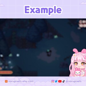 Pink Bunny Girl Chibi PNGtuber Veadotube Mini for Twitch Streamer | Cute Bunny PNG tuber - 5 expressions