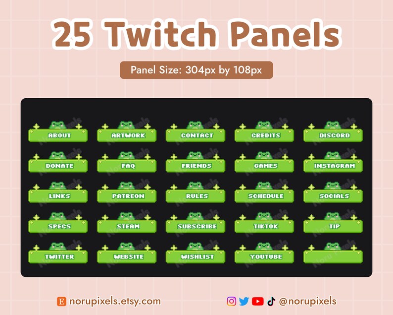 Cozy Frog Desk Twitch Stream Overlay Package | Cute Frog Animated stream screens, Badges, Panels | Vtuber Friendly