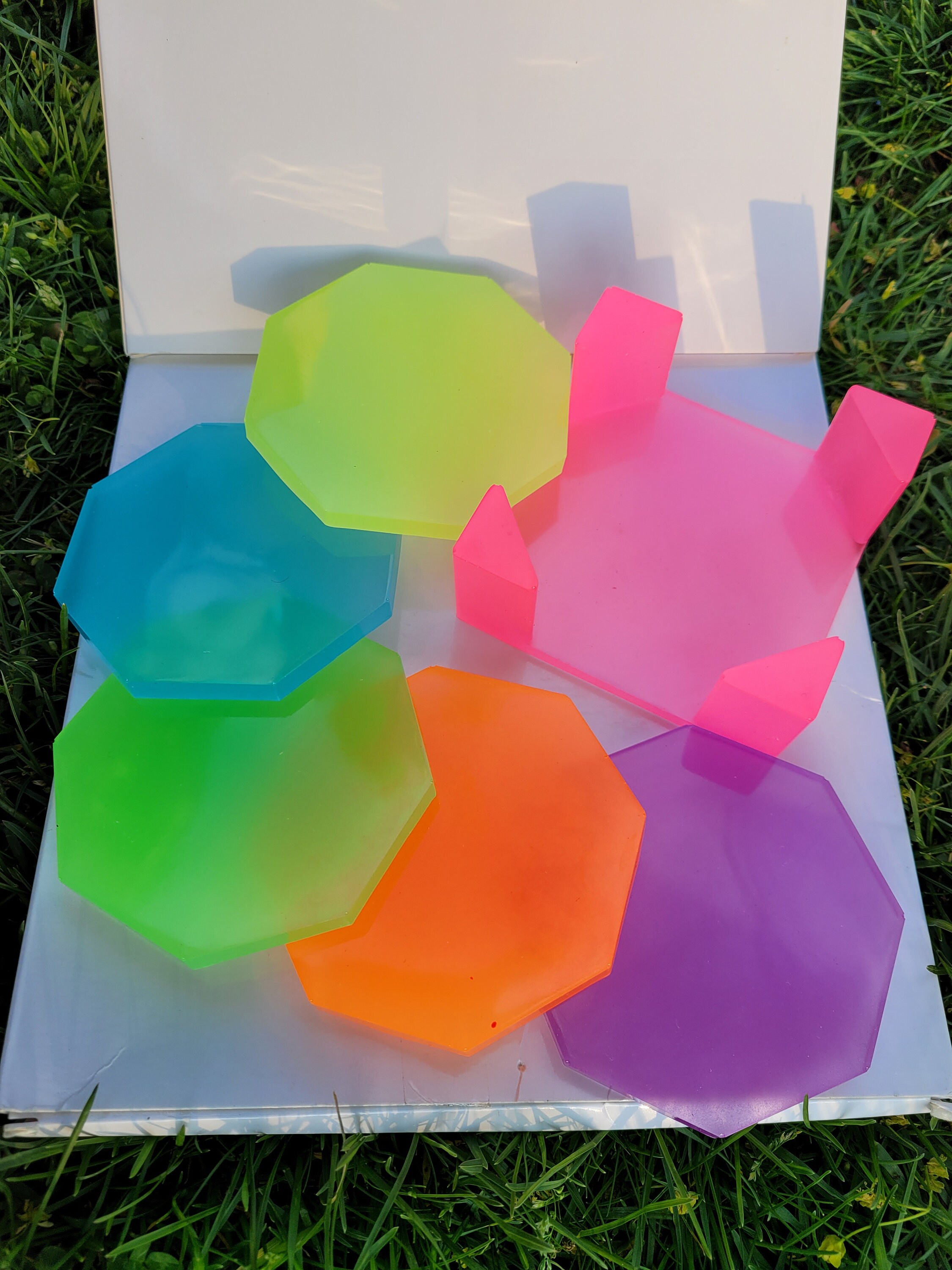 Epoxy Resin Coasters Multi Color Resin Coaster Set of 5 Etsy