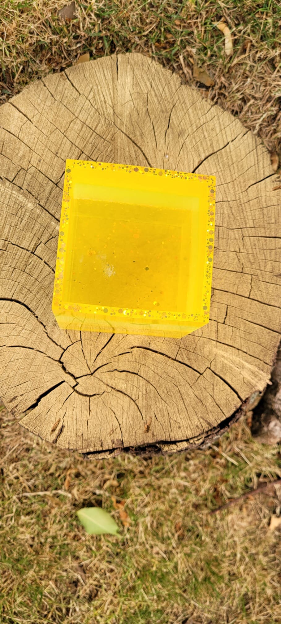 Custom Square Resin Storage Box Jewelry Box Crystal Storage Ring