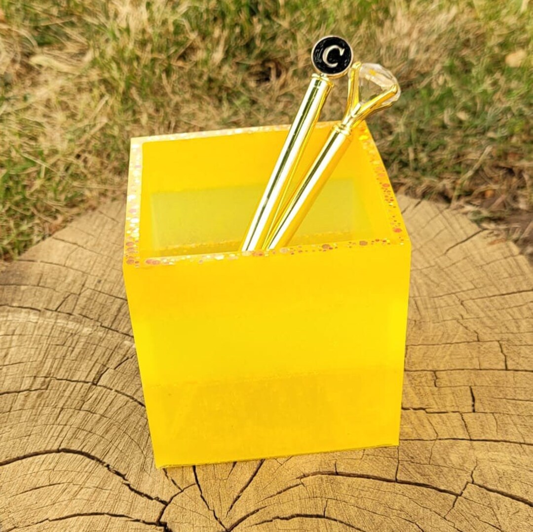 Custom Square Resin Storage Box Jewelry Box Crystal Storage Ring