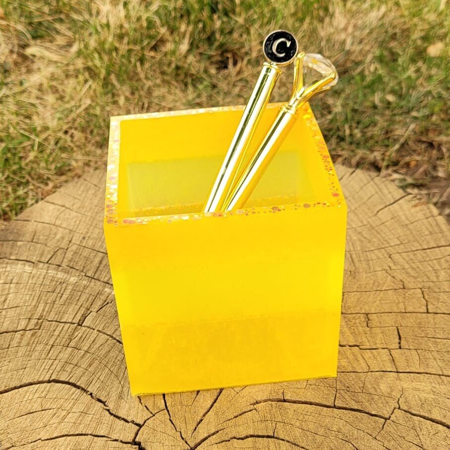 Custom Square Resin Storage Box Jewelry Box Crystal Storage Ring