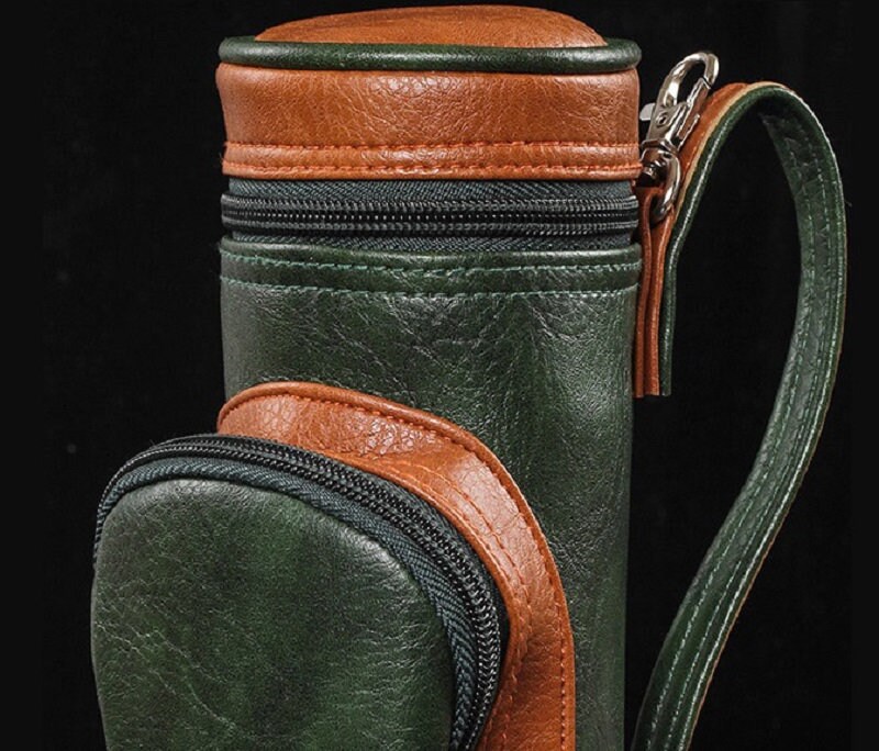 Portable Leather Golf Bag Humidor Leather Cigar Golf Storage Etsy