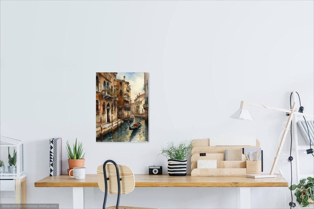 Venice Wall Art A Highquality Digital Art Print of the City's Iconic
