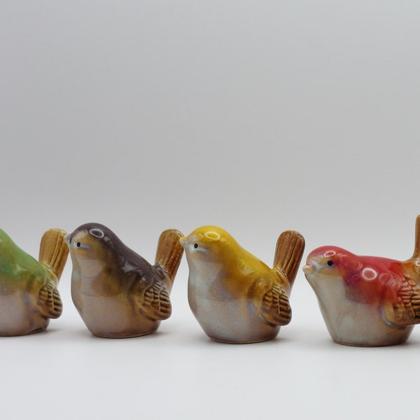 porcelain birds mini ornaments