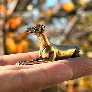Brass dog antique