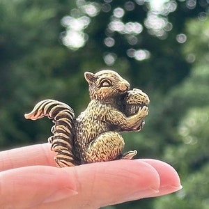 Brass squirrel antique