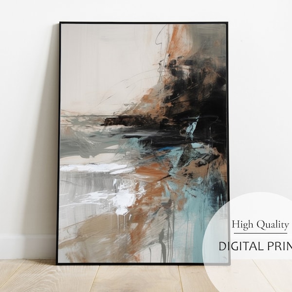 Abstract Beach Art Etsy