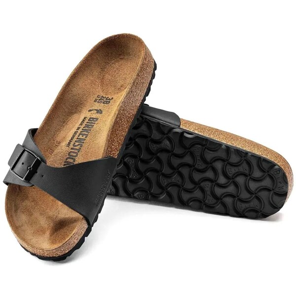 Sandals for Men and Women Made of Quality Leather Handmade Non-Slip Slides with Rubber Sole Open Toe Slippers