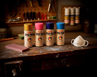 1/10 Scale Spray Paint Can Set – RC Garage Diorama (5x)